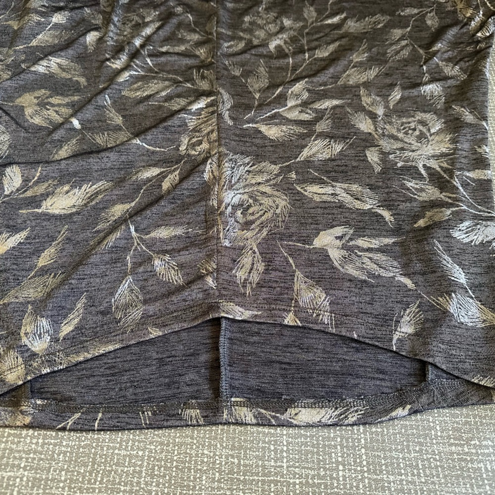 WHBM Long Sleeve Jetsetter Dolman Sleeve Tunic Silver Gray size XS - Picture 6 of 14